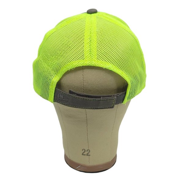 Outdoor Cap Big M Diesel Express Mesh Strapback Cap Trucker Hat Neon Green Gray - Picture 4 of 10